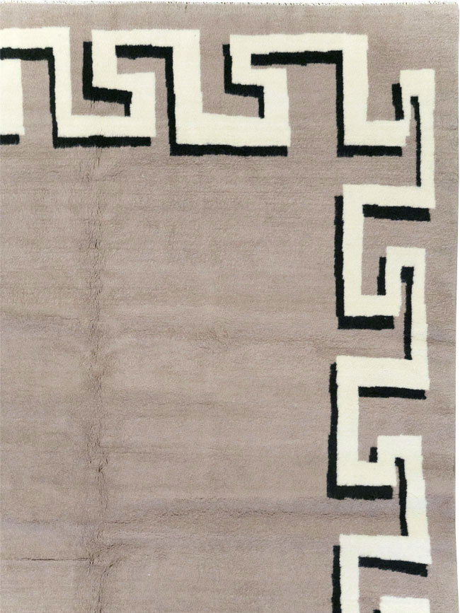 Modern Turkish Art Deco Carpet in the style of Christian Berard, No.31958 - Gsblank
