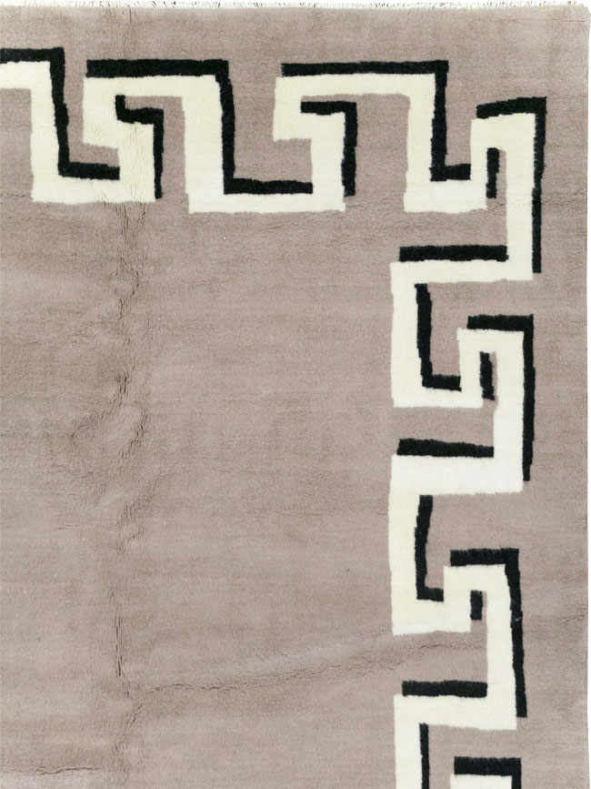 Modern Turkish Art Deco Carpet in the style of Christian Berard, No.31958 - Gsblank