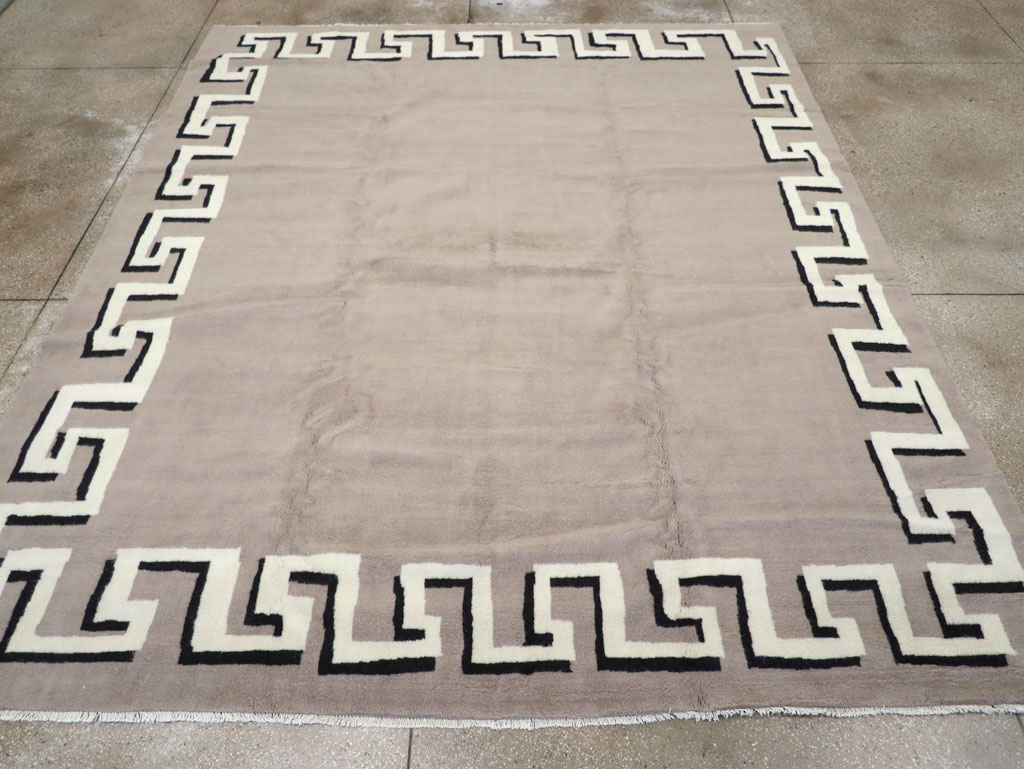 Modern Turkish Art Deco Carpet in the style of Christian Berard, No.31958 - Gsblank