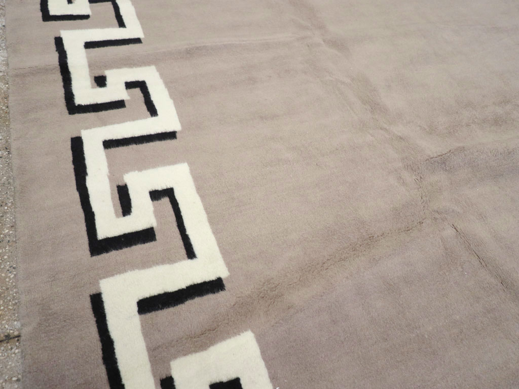 Modern Turkish Art Deco Carpet in the style of Christian Berard, No.31958 - Gsblank