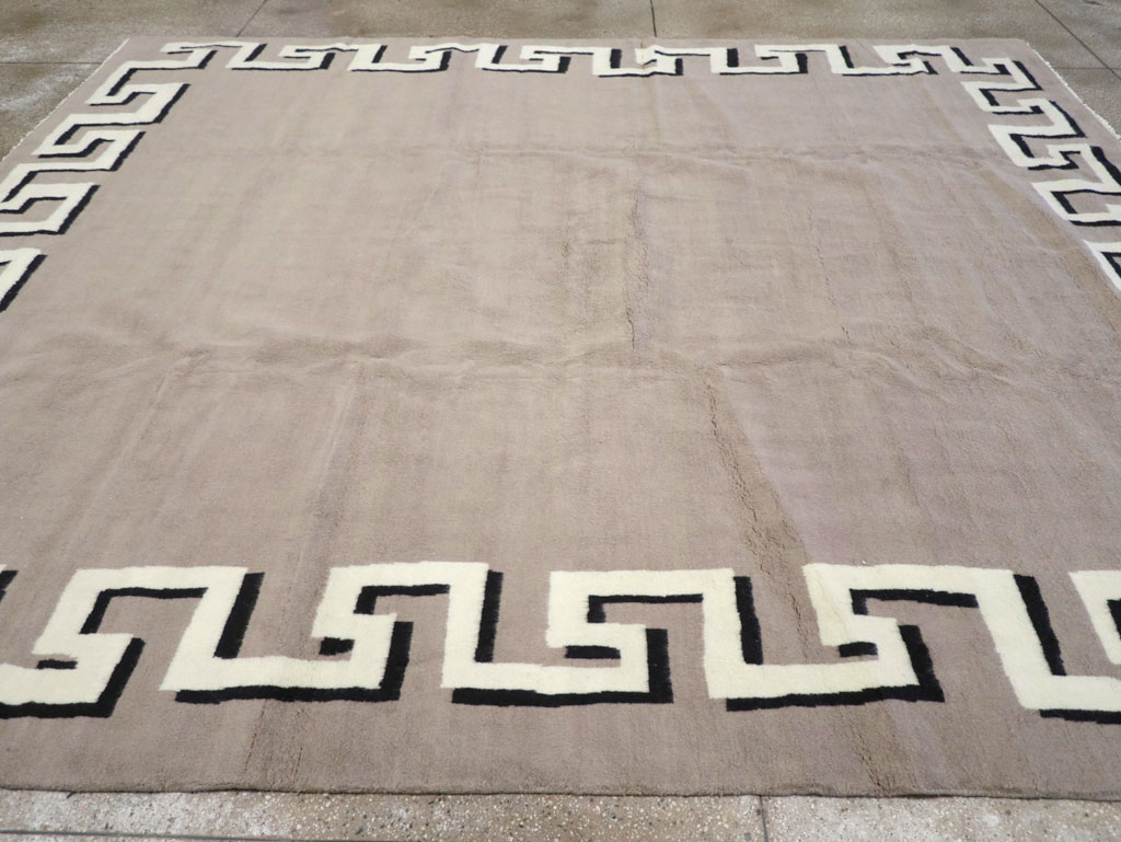 Modern Turkish Art Deco Carpet in the style of Christian Berard, No.31958 - Gsblank