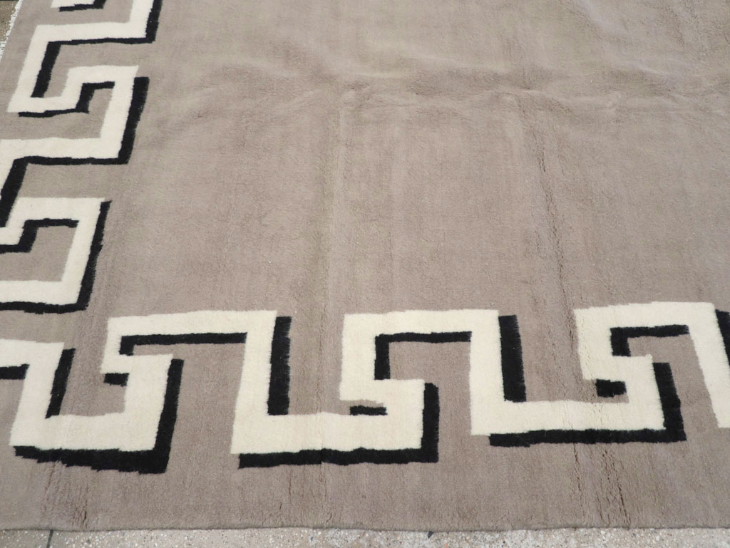 Modern Turkish Art Deco Carpet in the style of Christian Berard, No.31958 - Gsblank