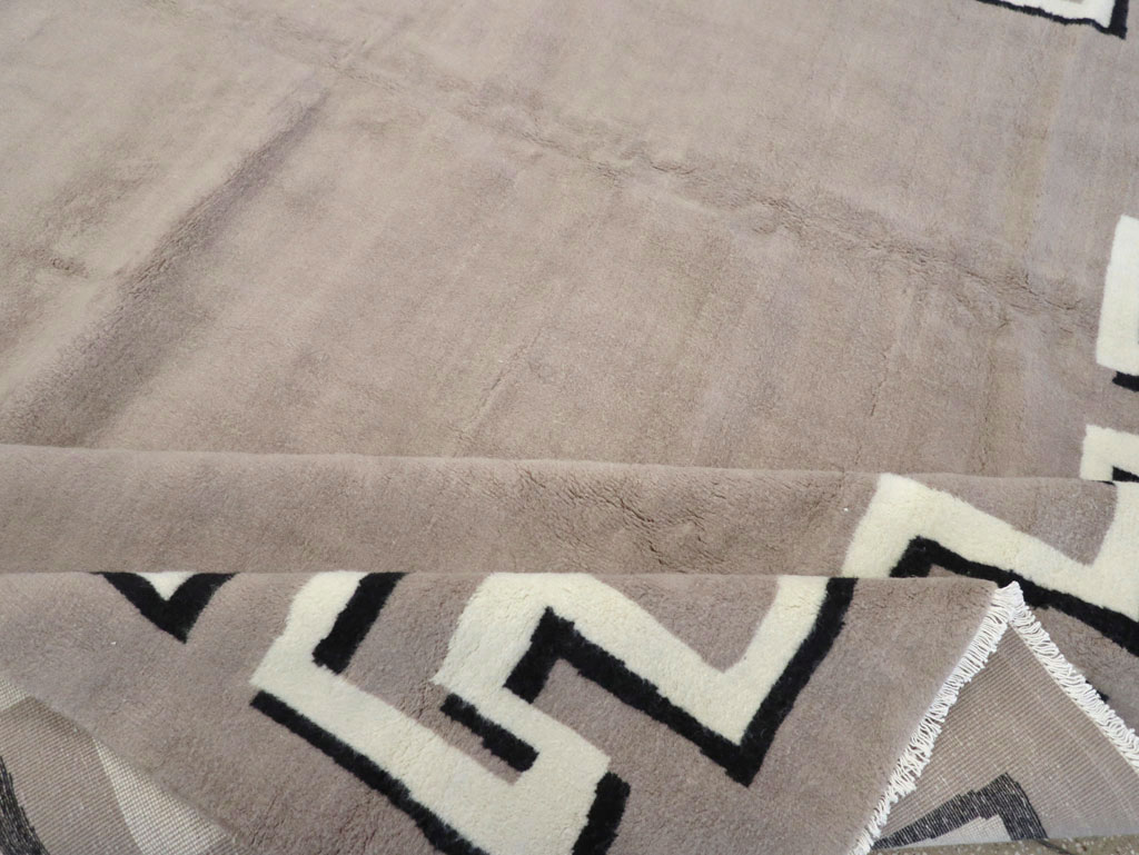 Modern Turkish Art Deco Carpet in the style of Christian Berard, No.31958 - Gsblank