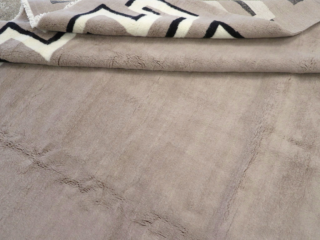 Modern Turkish Art Deco Carpet in the style of Christian Berard, No.31958 - Gsblank