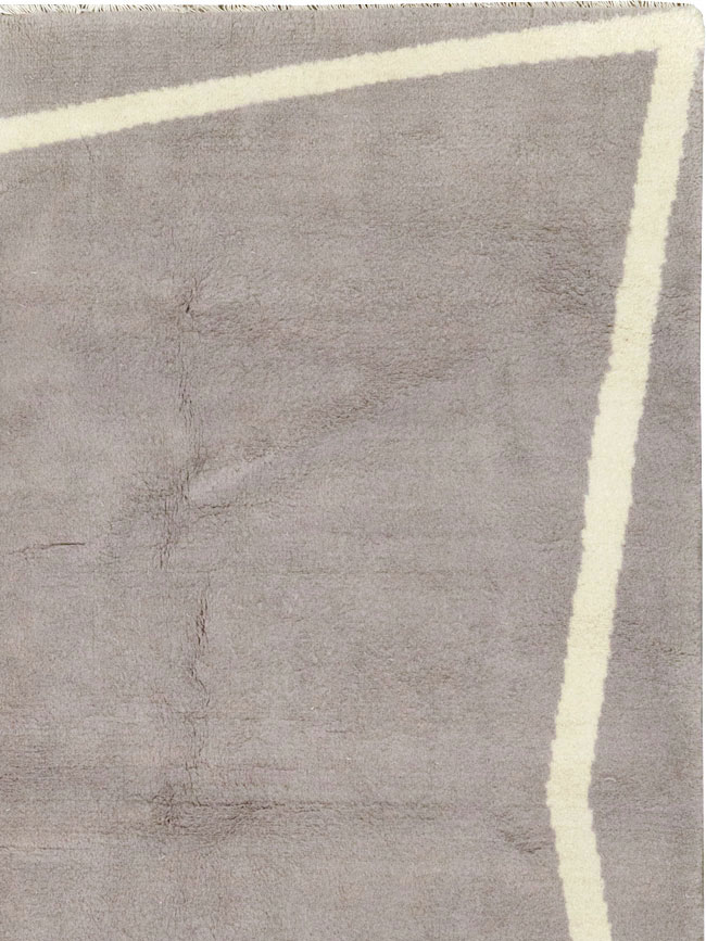 Modern Turkish Art Deco Wide Gallery Runner, No.31960 - Gsblank