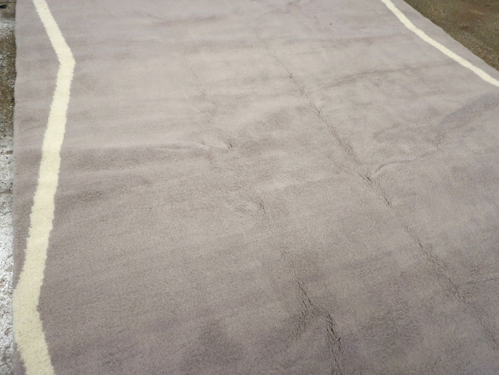 Modern Turkish Art Deco Wide Gallery Runner, No.31960 - Gsblank