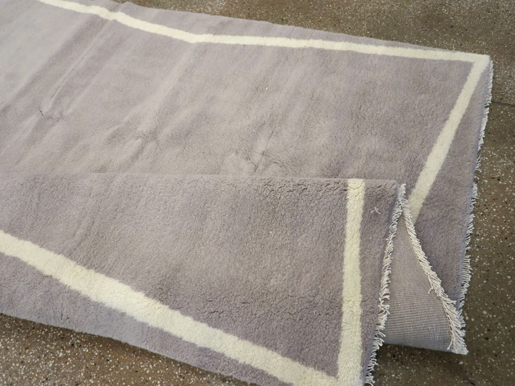 Modern Turkish Art Deco Wide Gallery Runner, No.31960 - Gsblank