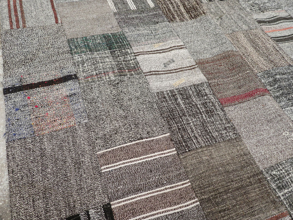 Contemporary Turkish Flatweave Small Room Size Carpet, No.31962 - Gsblank