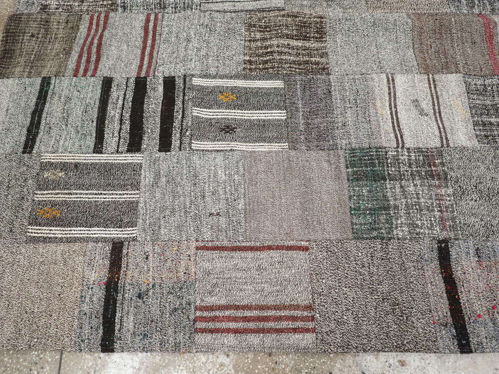 Contemporary Turkish Flatweave Small Room Size Carpet, No.31962 - Gsblank