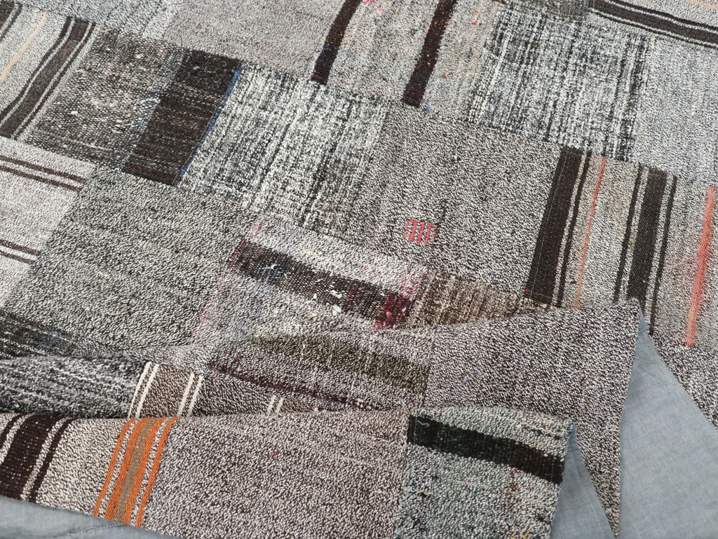 Contemporary Turkish Flatweave Small Room Size Carpet, No.31962 - Gsblank