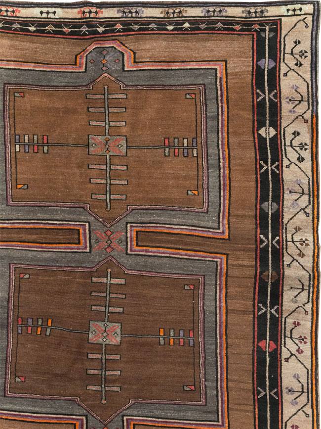 Vintage Turkish Anatolian Tribal Large Carpet, No.31963 - Gsblank