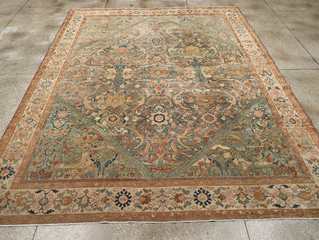 Antique Persian Mahal Room Size Carpet, No.31964 - Gsblank