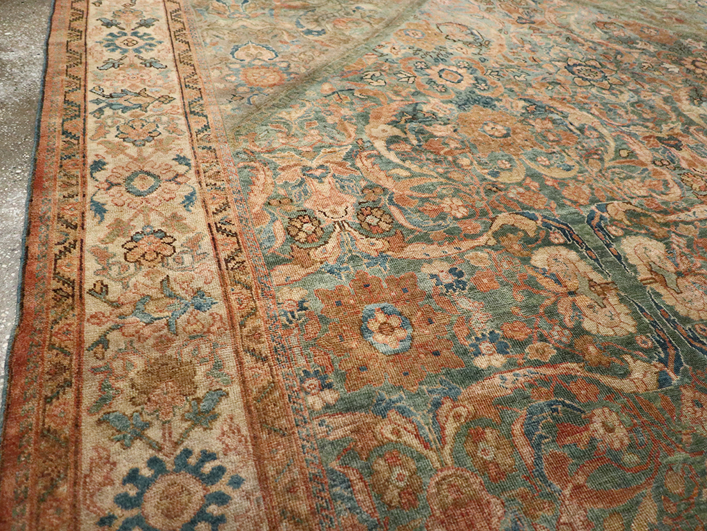 Antique Persian Mahal Room Size Carpet, No.31964 - Gsblank