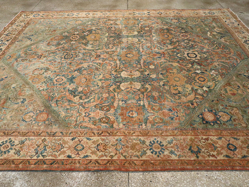 Antique Persian Mahal Room Size Carpet, No.31964 - Gsblank