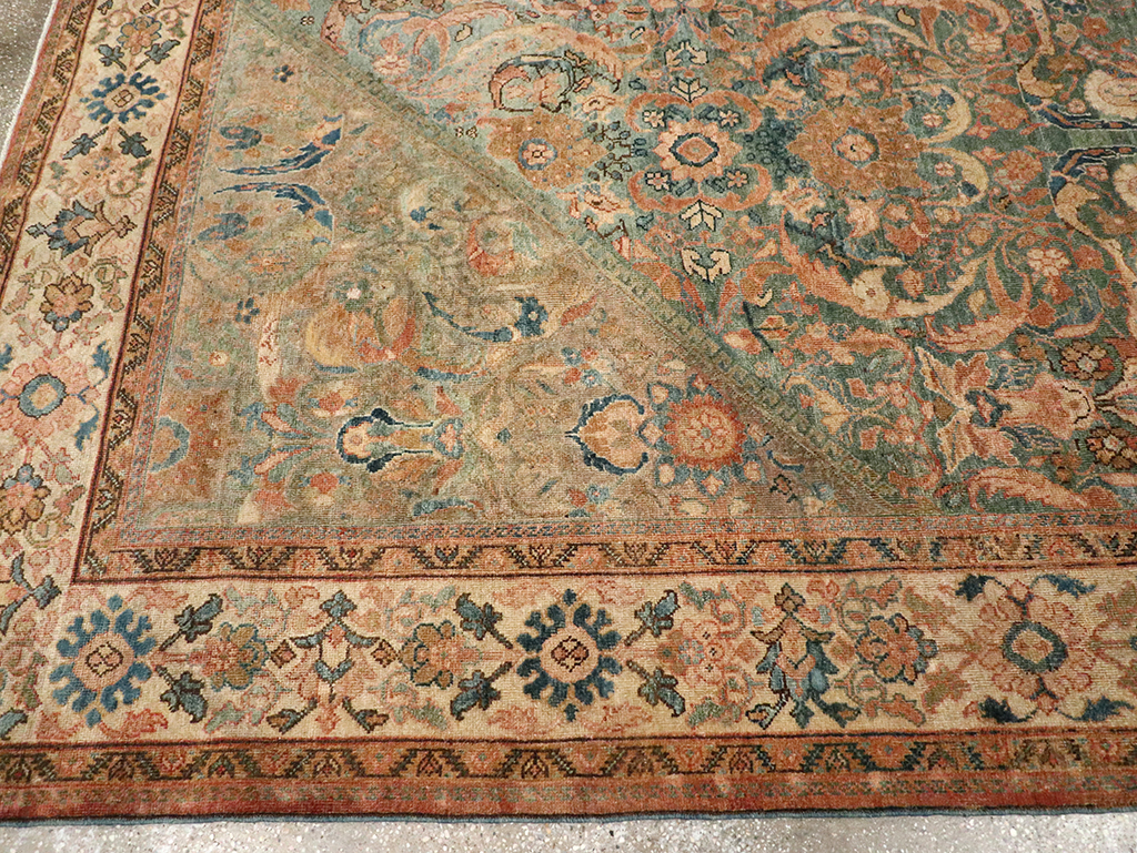 Antique Persian Mahal Room Size Carpet, No.31964 - Gsblank