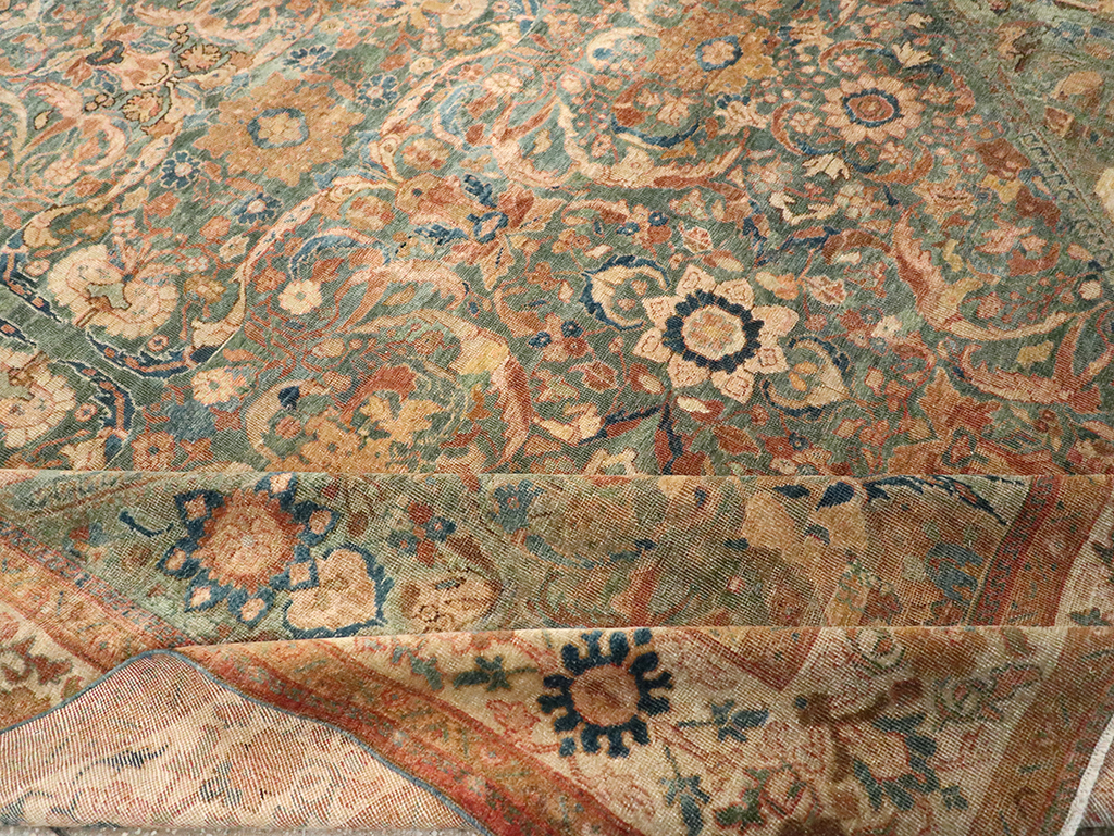 Antique Persian Mahal Room Size Carpet, No.31964 - Gsblank