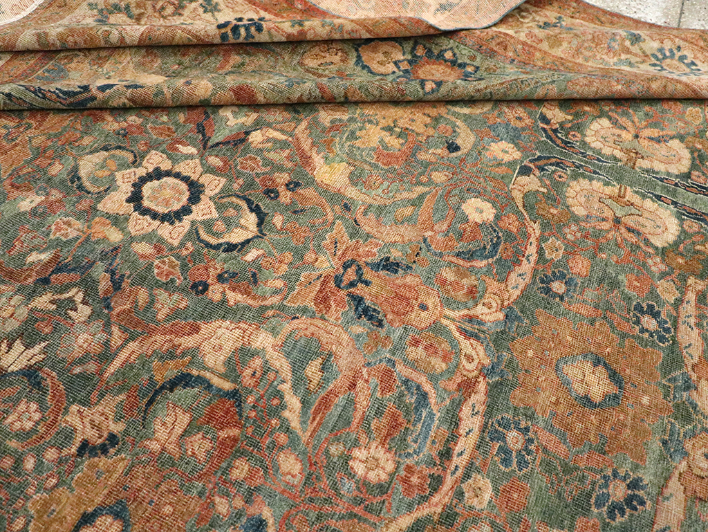 Antique Persian Mahal Room Size Carpet, No.31964 - Gsblank