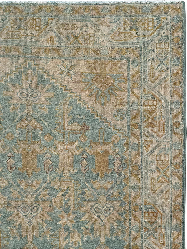 Vintage Persian Malayer Throw Rug, No.31967 - Gsblank