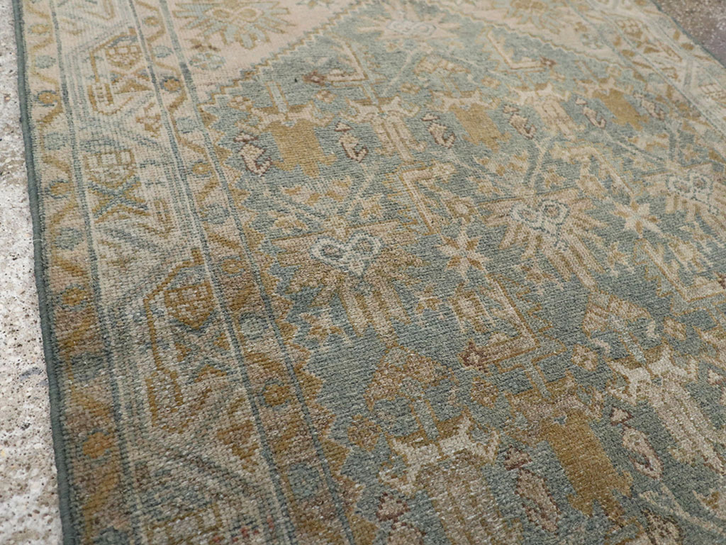 Vintage Persian Malayer Throw Rug, No.31967 - Gsblank