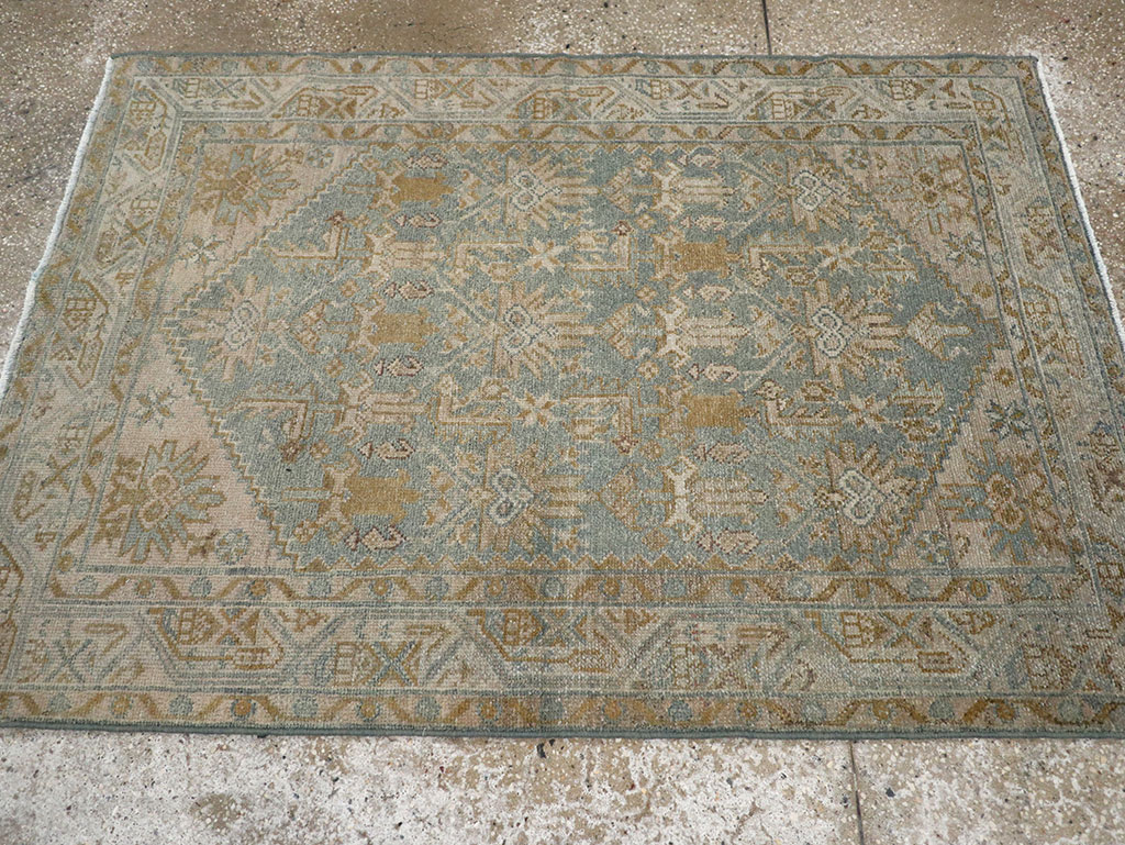 Vintage Persian Malayer Throw Rug, No.31967 - Gsblank