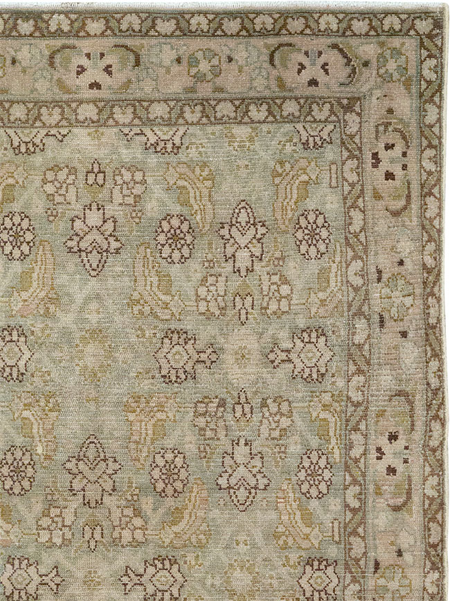 Vintage Persian Malayer Throw Rug, No.31969 - Gsblank