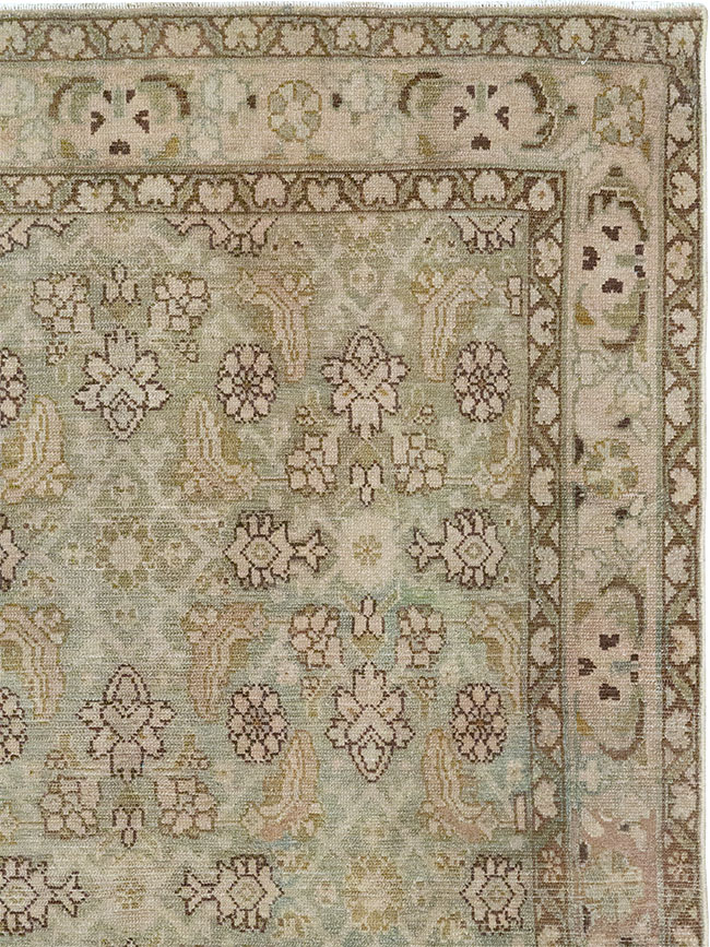 Vintage Persian Malayer Throw Rug, No.31969 - Gsblank