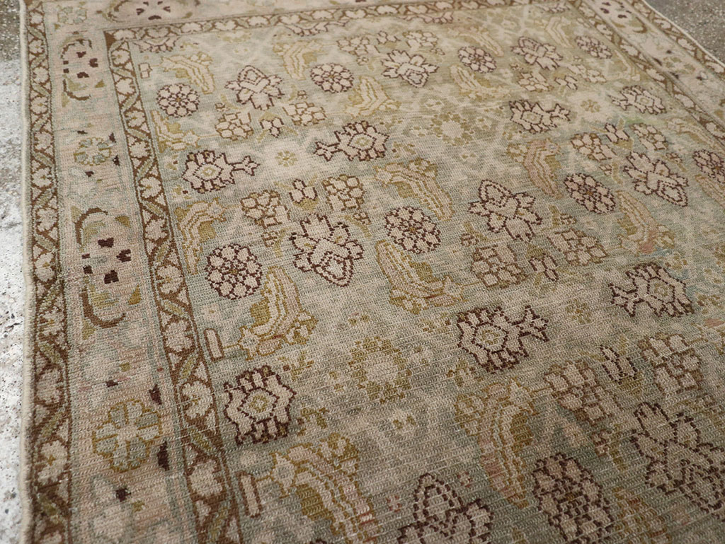 Vintage Persian Malayer Throw Rug, No.31969 - Gsblank