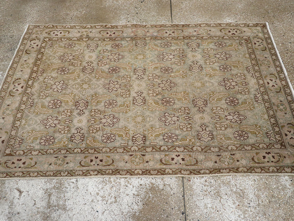 Vintage Persian Malayer Throw Rug, No.31969 - Gsblank