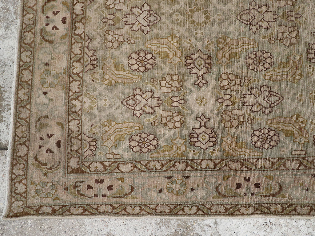 Vintage Persian Malayer Throw Rug, No.31969 - Gsblank