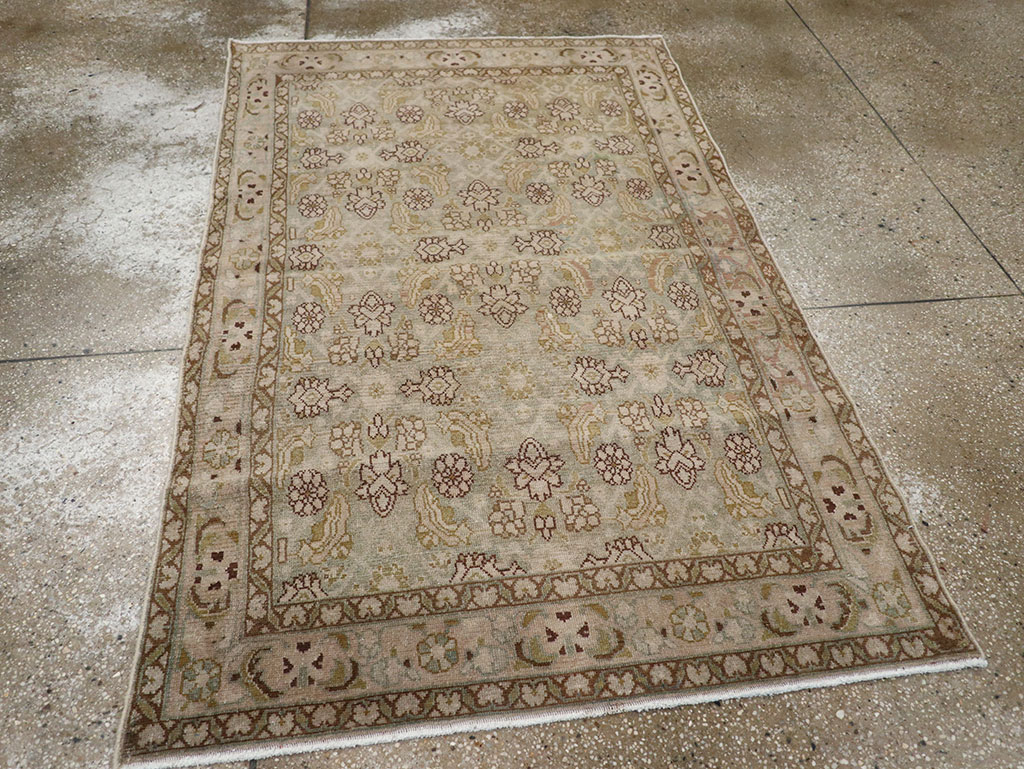 Vintage Persian Malayer Throw Rug, No.31969 - Gsblank