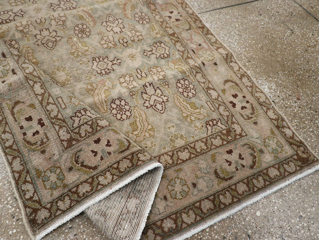 Vintage Persian Malayer Throw Rug, No.31969 - Gsblank