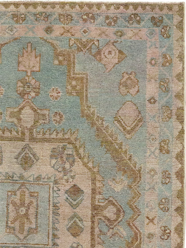 Vintage Persian Malayer Throw Rug, No.31970 - Gsblank