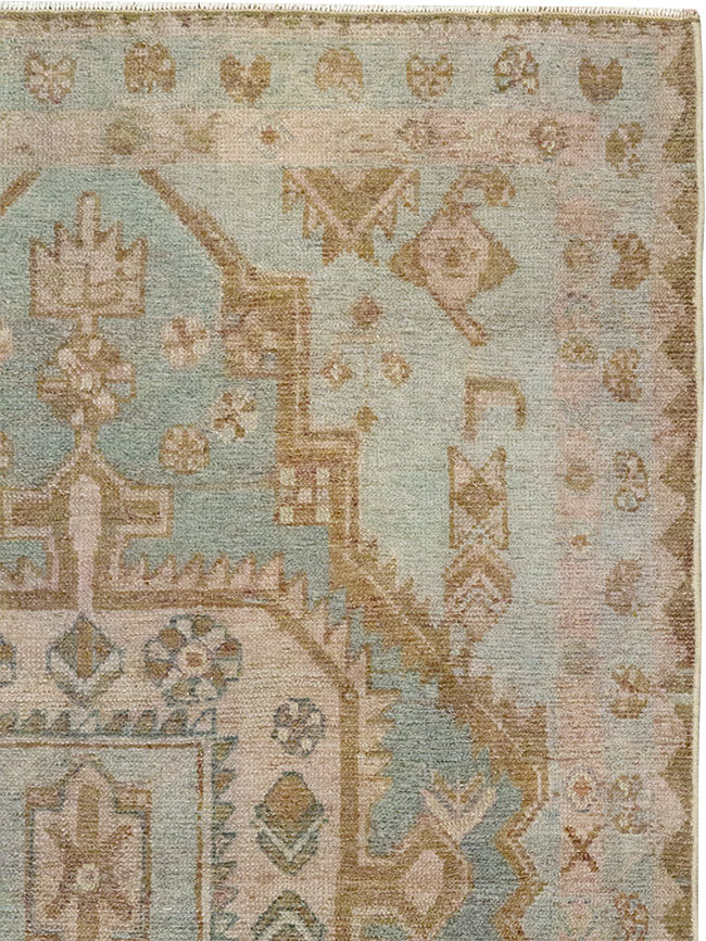 Vintage Persian Malayer Throw Rug, No.31970 - Gsblank