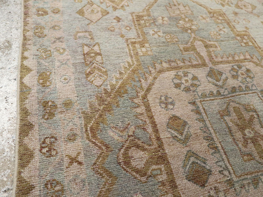 Vintage Persian Malayer Throw Rug, No.31970 - Gsblank