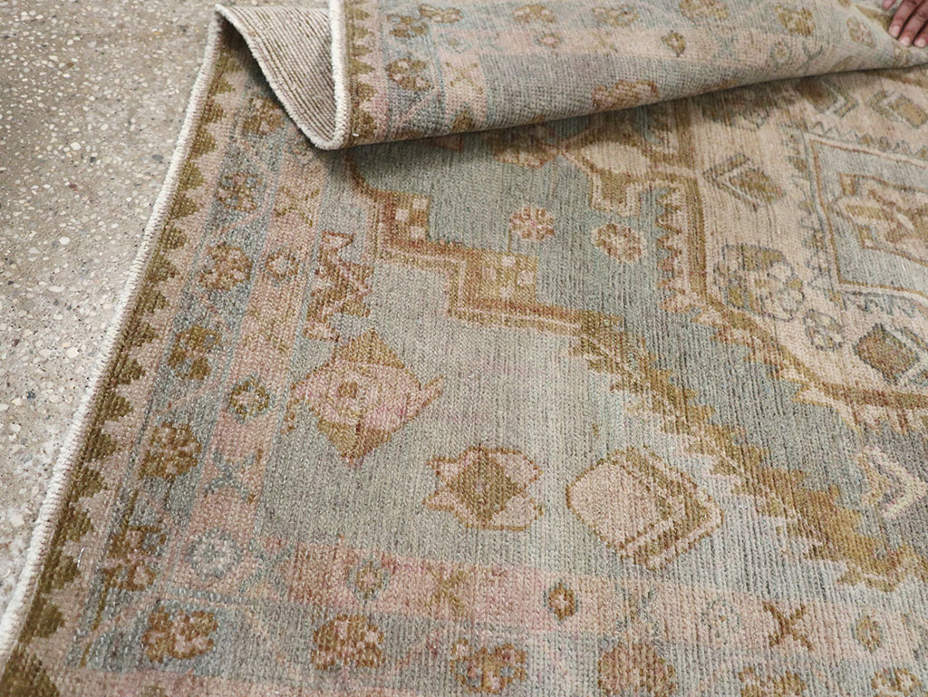 Vintage Persian Malayer Throw Rug, No.31970 - Gsblank