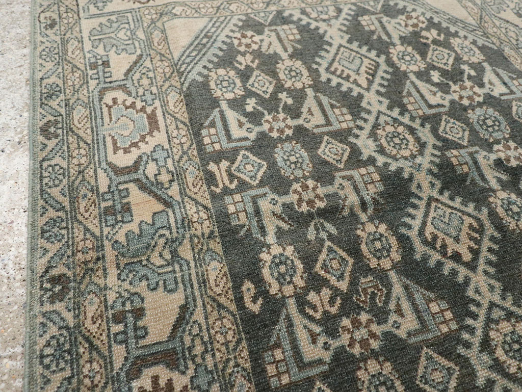 Vintage Persian Malayer Throw Rug, No.31972 - Gsblank