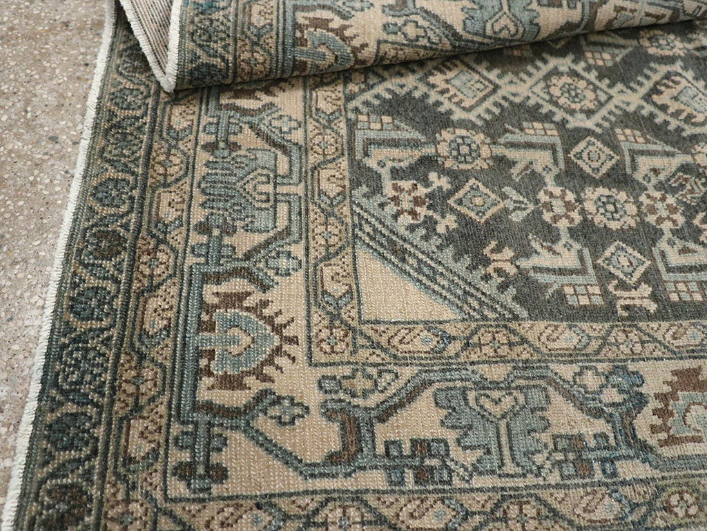 Vintage Persian Malayer Throw Rug, No.31972 - Gsblank