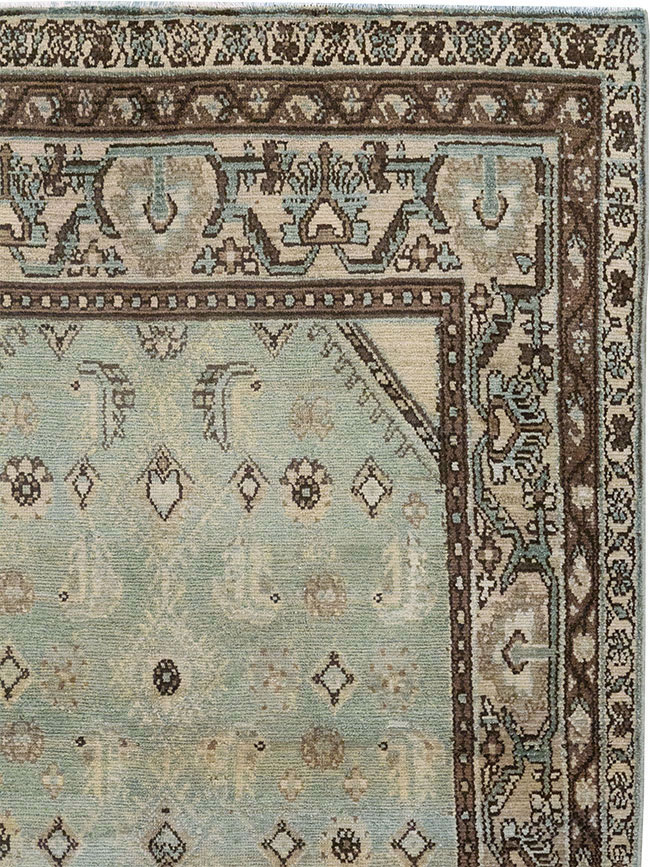 Vintage Persian Malayer Throw Rug, No.31973 - Gsblank