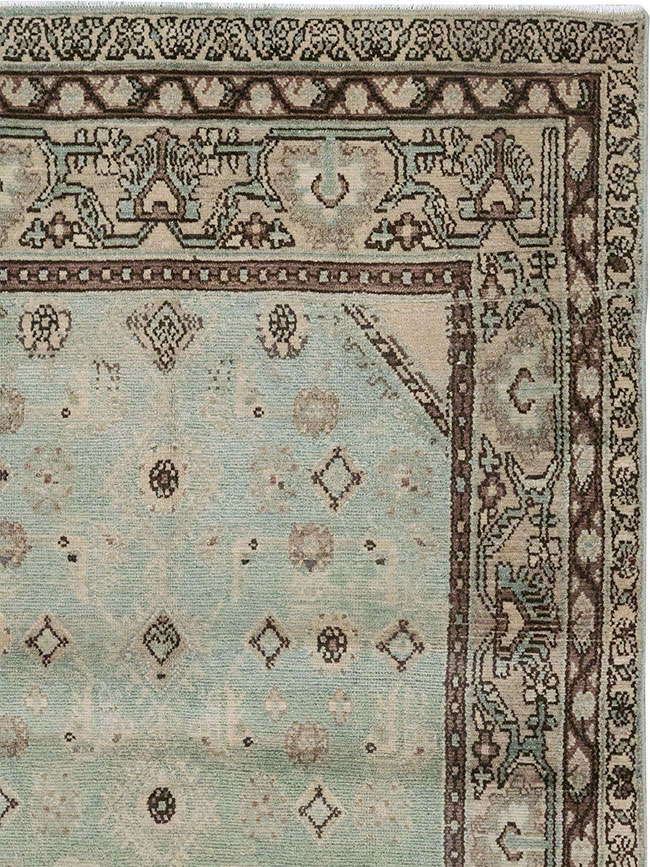 Vintage Persian Malayer Throw Rug, No.31973 - Gsblank