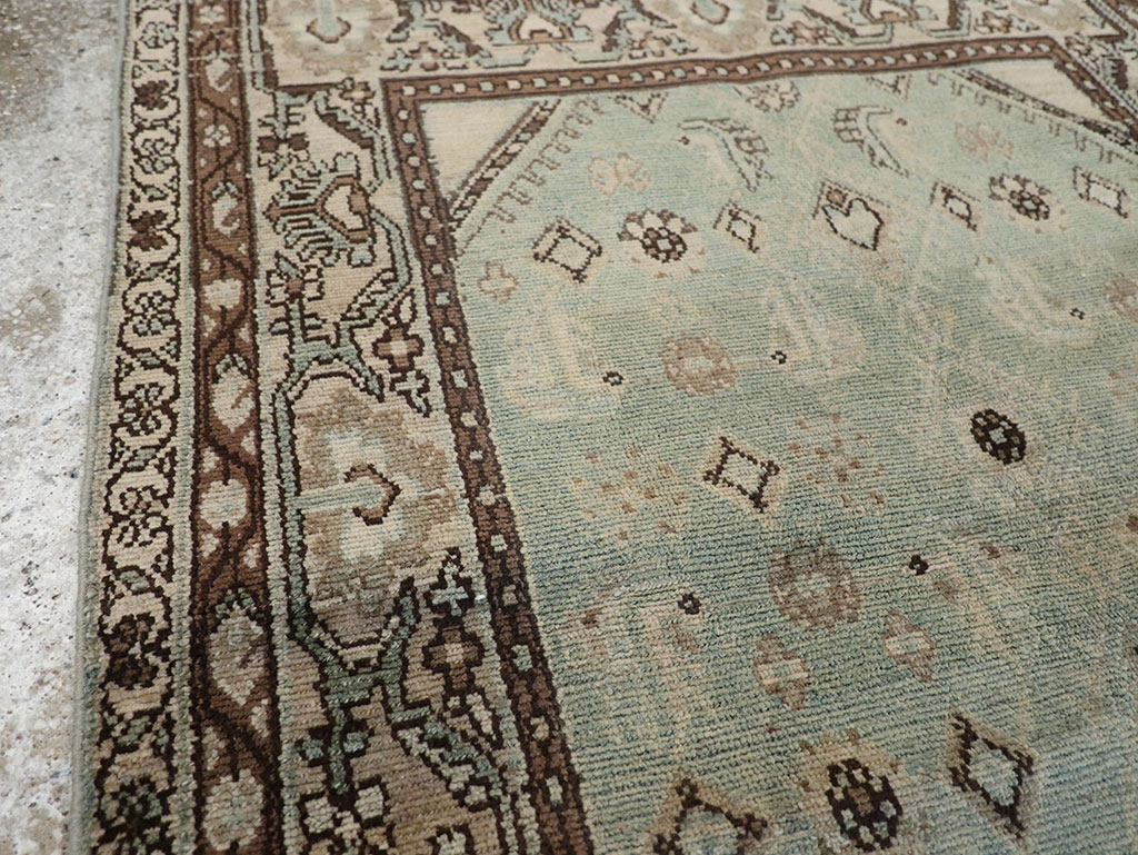 Vintage Persian Malayer Throw Rug, No.31973 - Gsblank