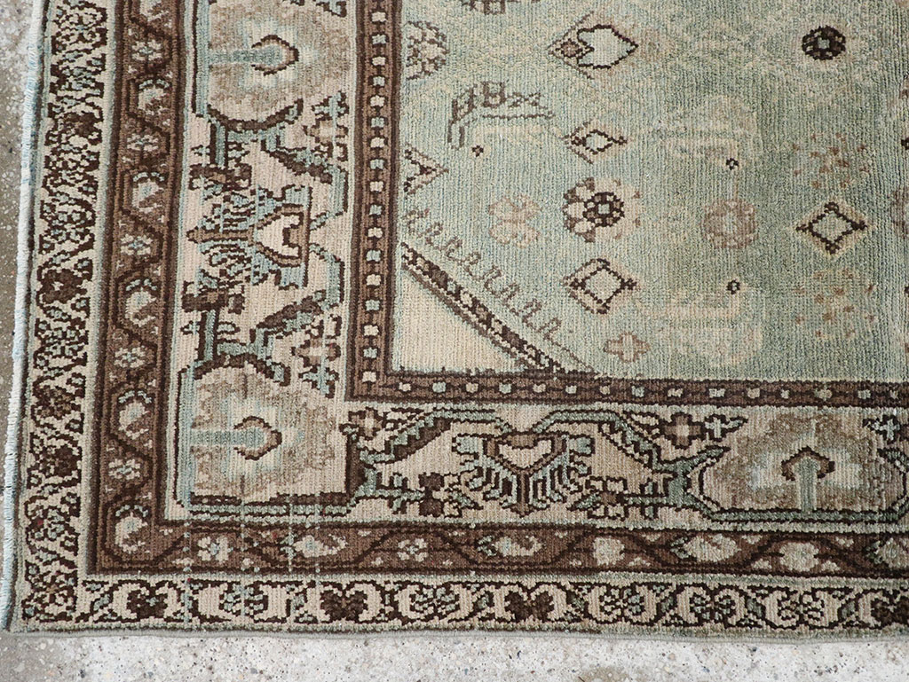 Vintage Persian Malayer Throw Rug, No.31973 - Gsblank