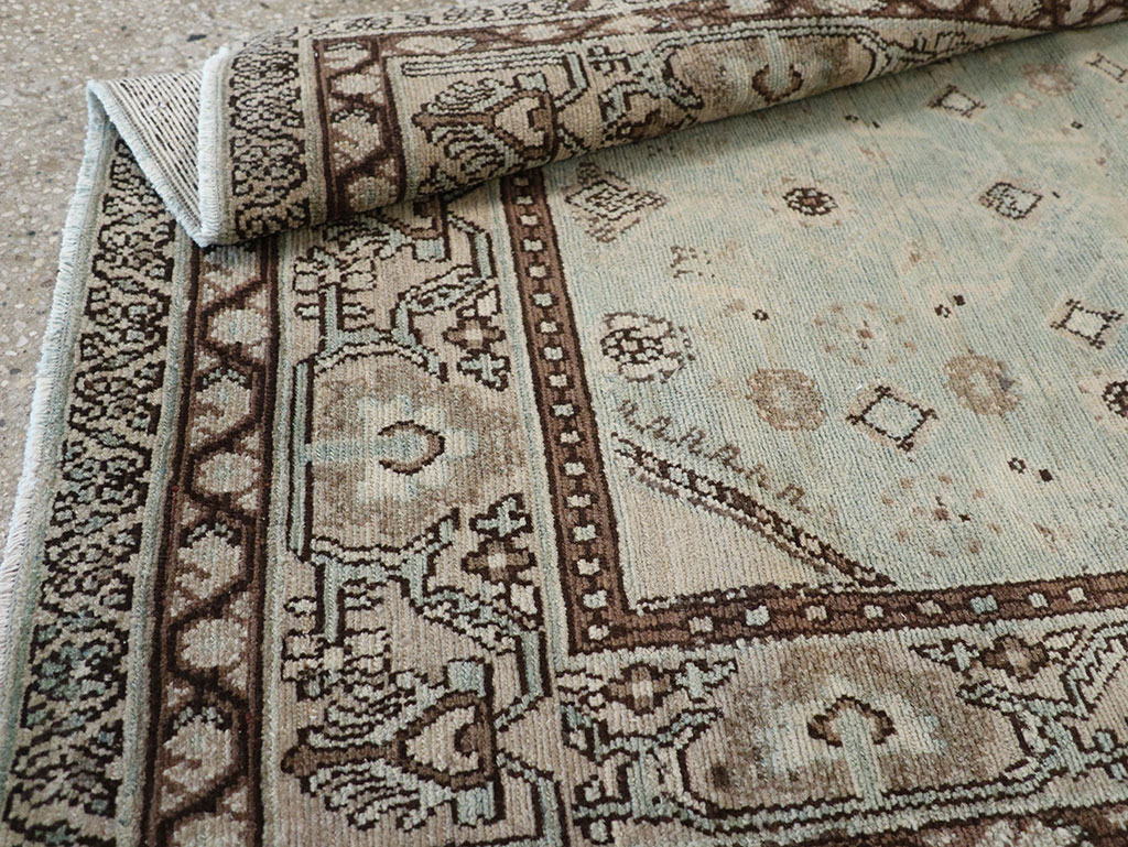 Vintage Persian Malayer Throw Rug, No.31973 - Gsblank