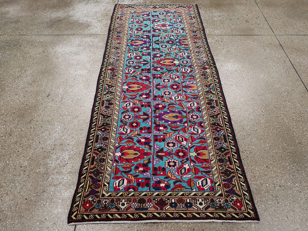 Vintage Persian Malayer Throw Rug, No.31975 - Gsblank