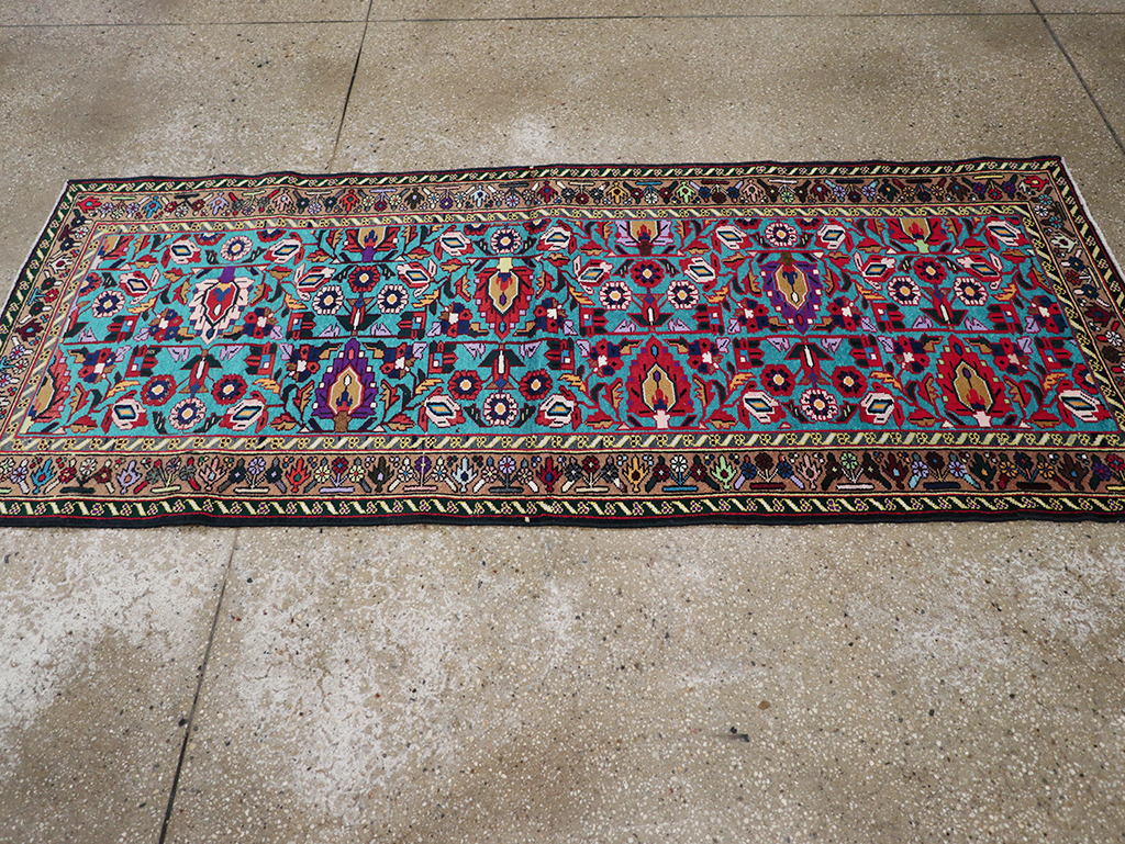 Vintage Persian Malayer Throw Rug, No.31975 - Gsblank