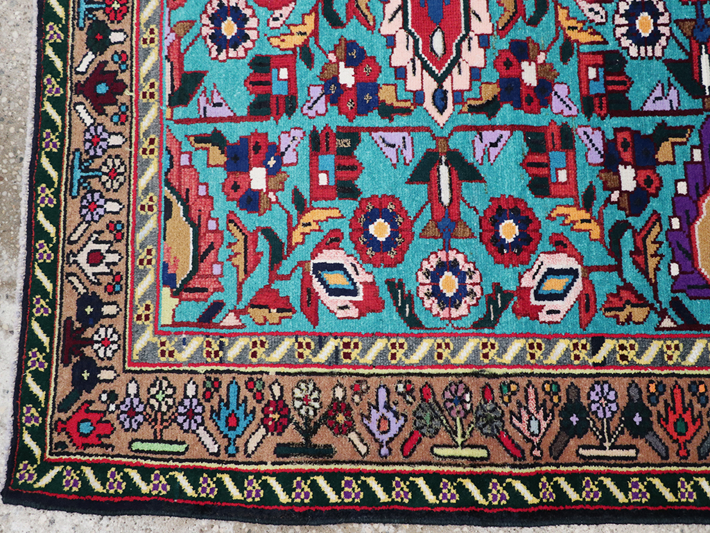 Vintage Persian Malayer Throw Rug, No.31975 - Gsblank
