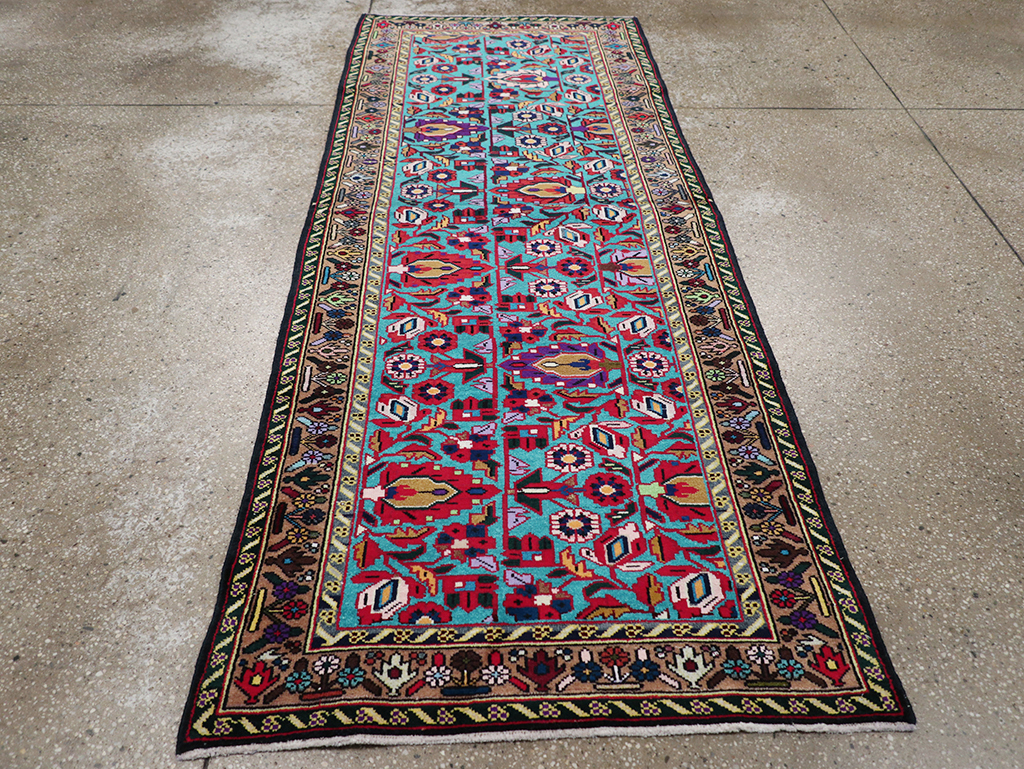 Vintage Persian Malayer Throw Rug, No.31975 - Gsblank