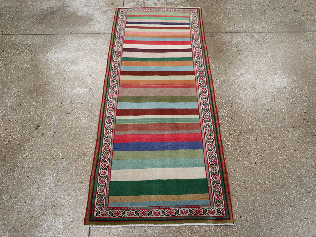 Vintage Persian Mahal Throw Rug, No.31978 - Gsblank