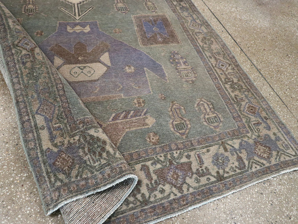 Vintage Persian Bidjar Runner, No.31979 - Gsblank