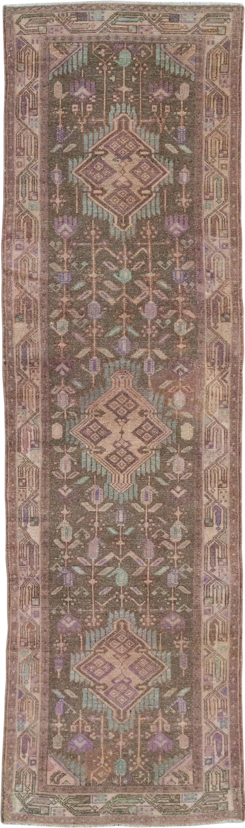 Vintage Persian Malayer Runner, No.31980 - Gsblank