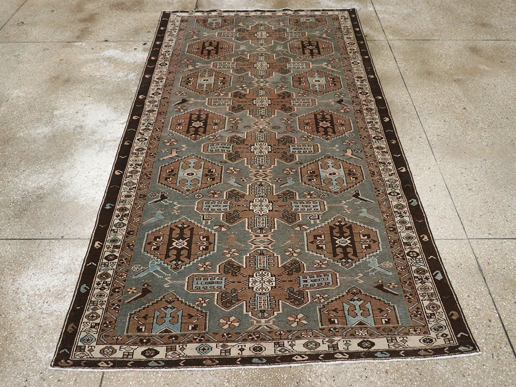Antique Persian Malayer Accent Rug, No.31982 - Gsblank